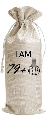 79 + 1 Dedo Medio Bolsas De Vino Para Regalo De Cumplea...