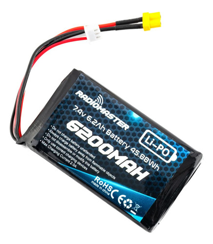 Socloood Radomaster 7.4v 2s 6200mah Bateria De Lipo Recargab