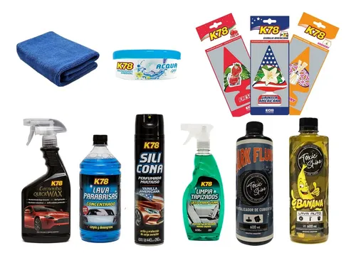 Kit Lavado Auto / Moto Premium Con 11 Productos K78