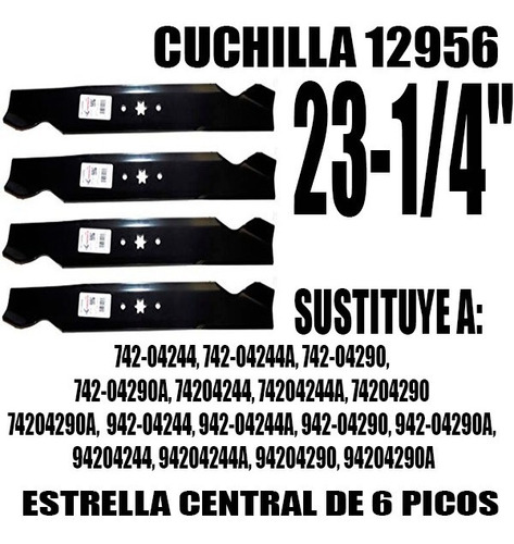 Cuchilla 12956 742-04244 742-04244a 742-04290 742-04290a