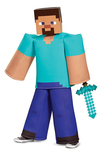 Steve Prestige Minecraft - Disfraz De Minecraft, Multicolor,