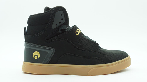 Tenis Osiris Rize Ultra Balck Gold Gum