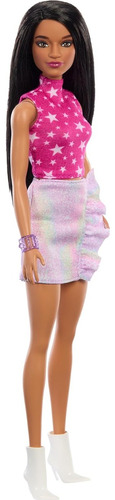 Barbie Fashionista 2024 Barbie 65th Rosa Y Metalizado 