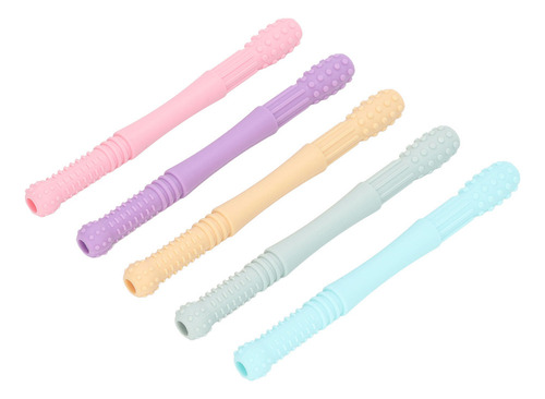 5 Palitos De Dentición Para Bebés, Huecos, Para Moler Suavem
