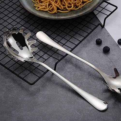 Cuchara Fideos Pasta Espaguetis Familiar Inoxidable Colador