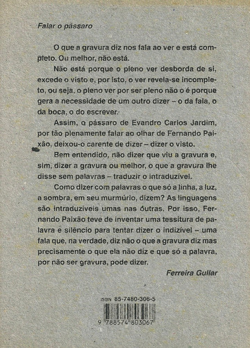 A Parte Da Tarde, De Fernando Paixao. Editorial Ateliê Editorial, Capa Dura, Edição 1 Em Português, 2005