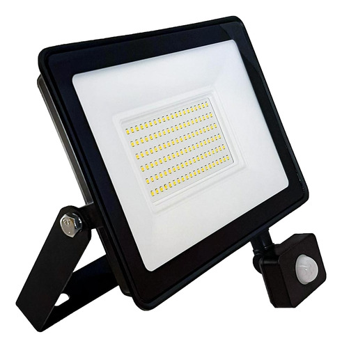 Proyector Led Plano 100w Con Sensor De Movimiento - Faretto