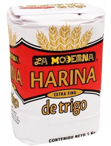 Paquete Harina Trigo La Moderna 10 Paquetes De 1 Kilo