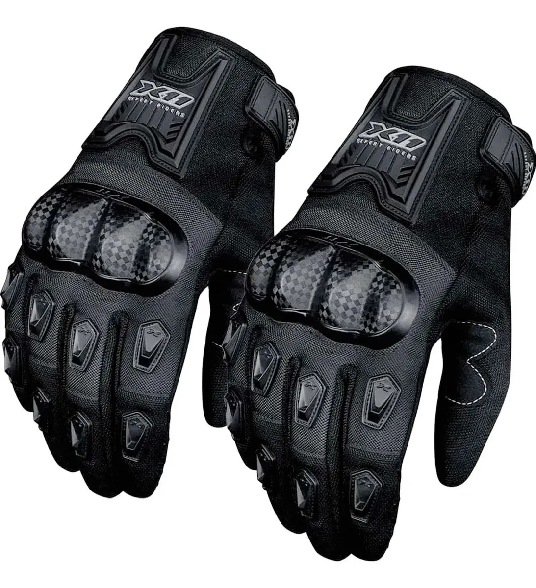 Luva X11 Blackout Moto Motoqueiro Motociclista Motoboy Cor Preto Tamanho G