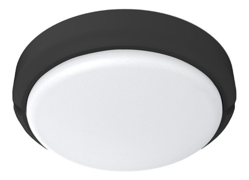 Aplique Pared Exterior Tortuga Led 15w Pack X 2 Color Negro Redonda Color De La Luz Fría