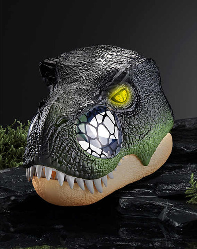 Mascara De Dinosaurio Rex Con Luces Y Sonido