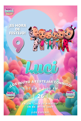 Bebes Llorones Kit Cumpleaños Imprimible Editable
