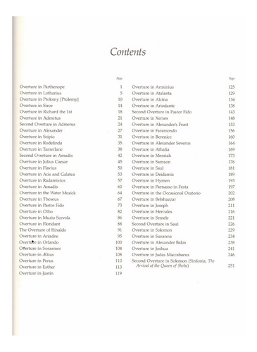 60 Handel Overtures: Arranged For Solo Keyboard.