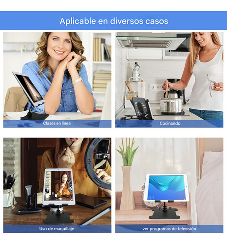Soporte Para Tablet Universal Ajustable, Plegable Y Portátil