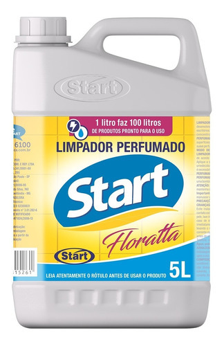 Limpador para pisos Start floratta em garrafa 5 L