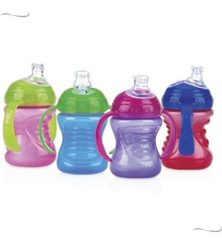 Copo Infantil De Transição Bico Silicone Antivazamento Nûby