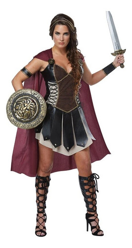 Disfraz De Princesa Romana Medieval Xena Gladiadora Para Muj