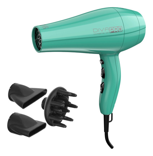 Secador Gama Salon Pro Diva 4d Turquesa