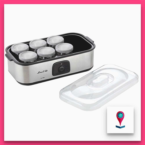 Imagen 4 de 5 de Smart-tek Ym800 Yogurtera Exterior Acero Inox Frascos Vidrio