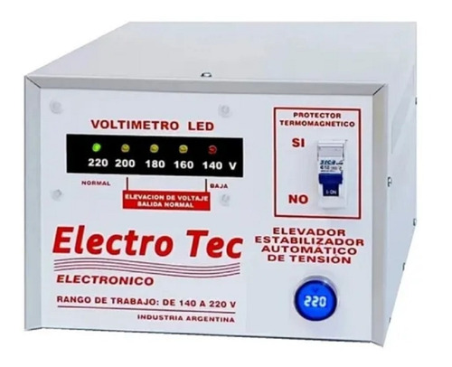 Estabilizador Elevador Automático Tension 14000 Va 160-220v