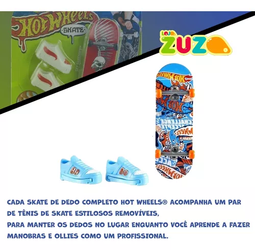 Kit Skate de Dedo Hot wheels Profissional Tenis + Brinde - Loja