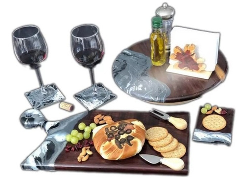 Tabla Lazy Susan Giratoria Madera Parota P/mesa 90cm Kamaná