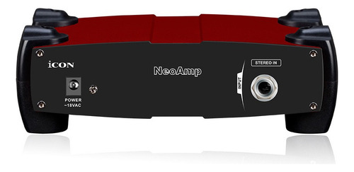 Amplificador De Audifonos 4 Canales Stereo Icon Neo Amp Color Negro