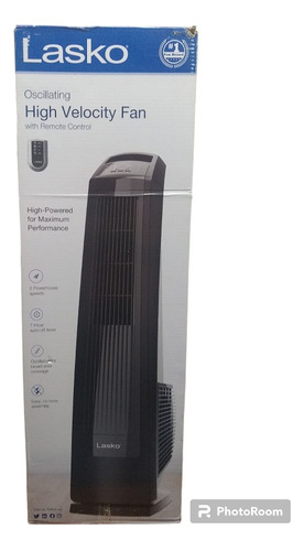 Lasko Ventilador Oscilante De Alta Velocidad Control Remoto