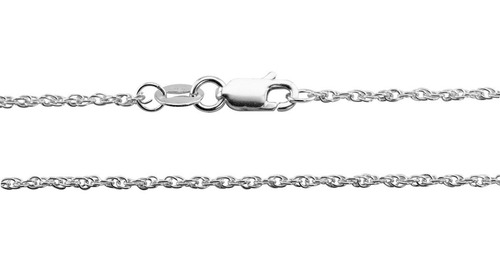 Cadena Tourbillon 3 Mm De Plata 925 Italiano Color Plateado