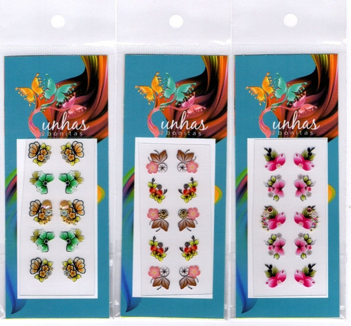 Adesivos Unha Artesanais Unhas Bonita