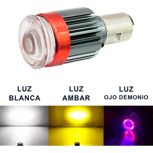 Foco Led Tipo Lupa Moto Italika Dt 150 Delivery Potentes 24w