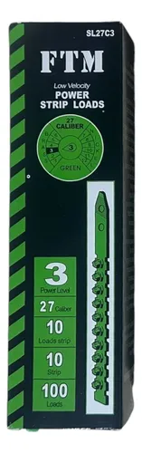 Fulminante Ftm Calibre 27 Nivel 3 Verde X 15 Cajas