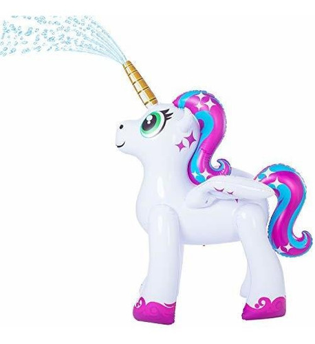 Aspersor Inflable Para Patio De Unicornio Alicorn Pegas...