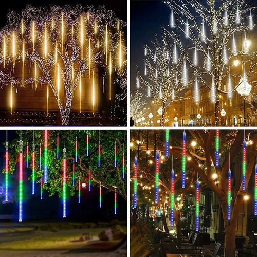 Aplicável A 1 Juego De Luces Led Para Lluvia De Meteoritos,
