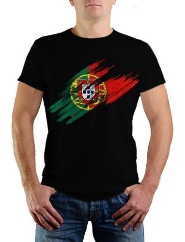 Camiseta Estampada Portugal - 100% Algodão Premium
