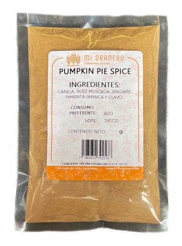 Pumpkin Pie Spice 100 Grs Granel