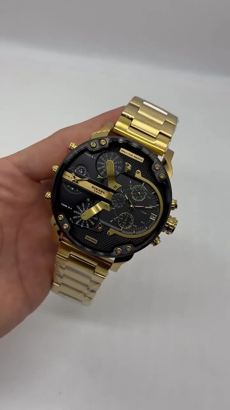 Relógio Diesel Dz7333 Mr.daddy Gold Black 57mm | Parcelamento sem