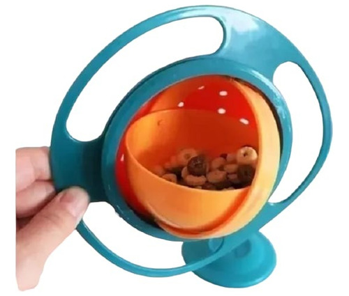 Plato Bowl Antivuelco Giratorio 360° Bebé-niños Antiderrame