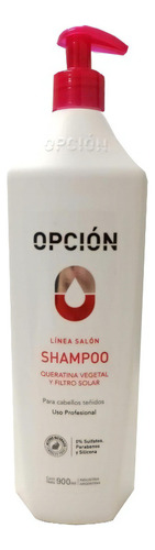 Shampoo Queratina Vegetal Y Filtro Solar Opcion 900 Ml