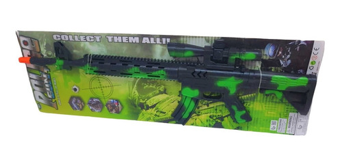 Imagen 2 de 5 de Ametralladora De Juguete A Friccion Camuflada Jlt 50866