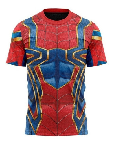 Homem Aranha Marvel - Camiseta Adulto Dryfit Tecido -