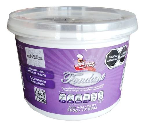 Fondant Morado Mabaker Sabor Natural O Nata Coco 500g