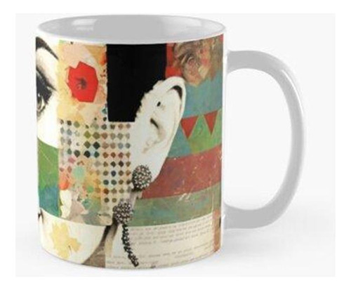 Taza X4 Collage De Audrey Hepburn Calidad Premium