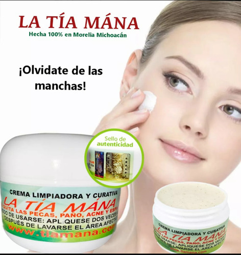 Crema Tía Mána Hidratante Sello Original De Fabrica 20 Unida