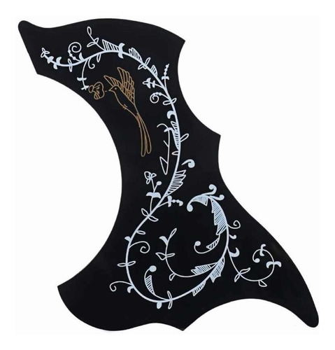 Pickguard Acustica Pvc Guitarra Diseño Colibrí