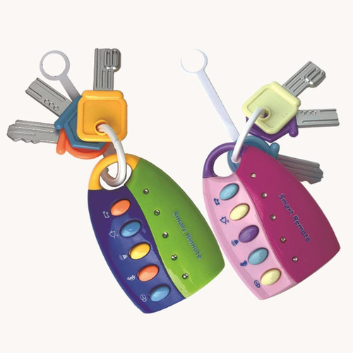 De Flash Musical Remote Car Key Chain - Juguete Para Bebé O