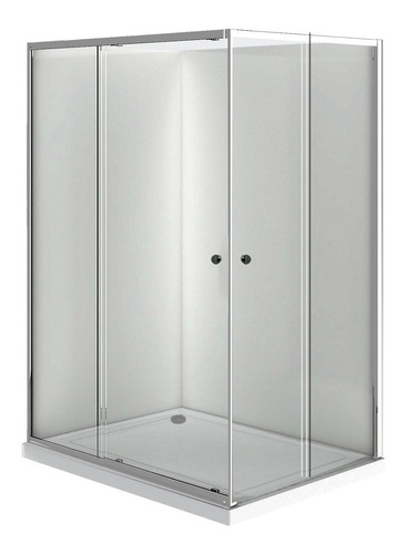 Shower Door Rectangular 80x120x180 Vidrio Templado Izquierdo