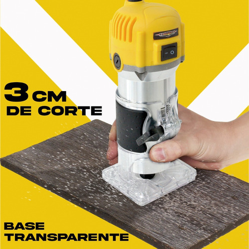 Router Madera Recortadora + 12 Brocas 110 V 450 W Rebajadora