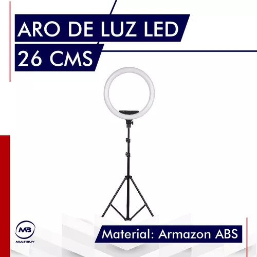 ARO DE LUZ CON TRIPODE 26 cm
