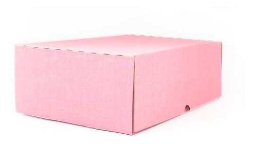 50 Mailbox 20x30x10 Caja De Envios Carton Color Rosa